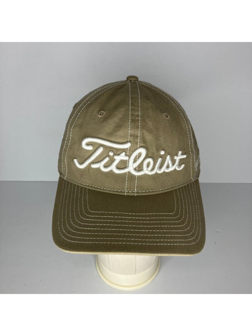 Titleist Pro V1 Golf Hat Baseball Cap Men's Adjustable Khaki FJ Logo